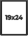 19x24 Shadow Box Frame Black | 1 Inch Deep Solid Wood Shadowbox Display Frame | UV Resistant Acrylic Plexiglass, Acid Free Backing, and Hanging Hardware | Dugan Picture Frame Style
