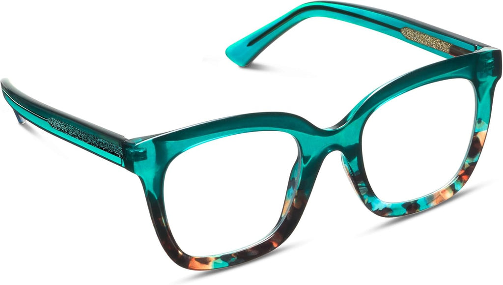 Peepers by PeeperSpecs Oprah's Favorite Things Women's Fanfare Square Blue Light Blocking Reading Glasses