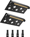 5W Retaining Wall Lights 7 inch LED Hardscape Lighting Low Voltage Landscape Paver Lights 12V 24V Step Lights Outdoor IP66 Waterproof 3000K Soft White Stair Deck Lighting(2 Pack+Connectors)