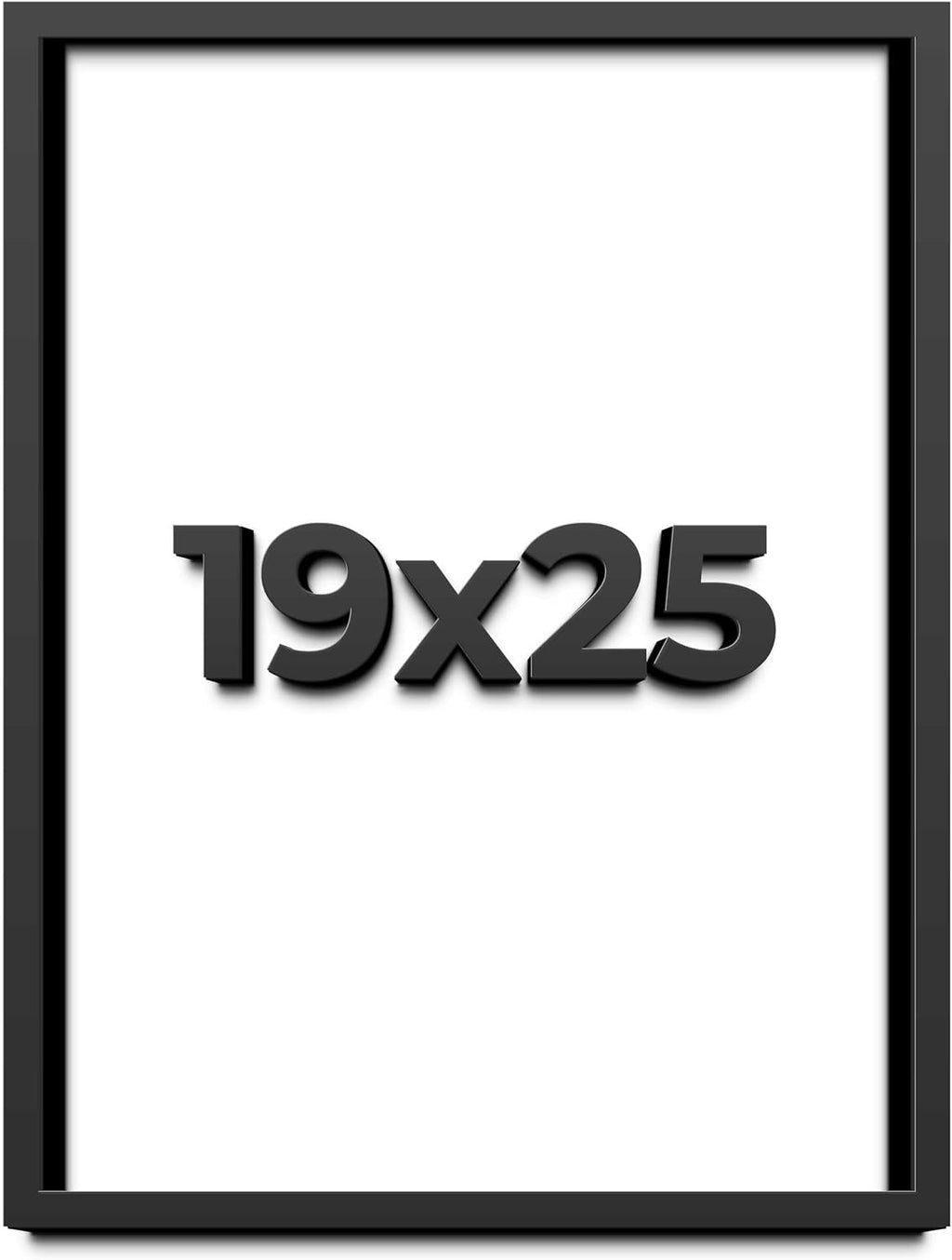 19x25 Shadow Box Frame Black | 1 Inch Deep Solid Wood Shadowbox Display Frame | UV Resistant Acrylic Plexiglass, Acid Free Backing, and Hanging Hardware | Dugan Picture Frame Style