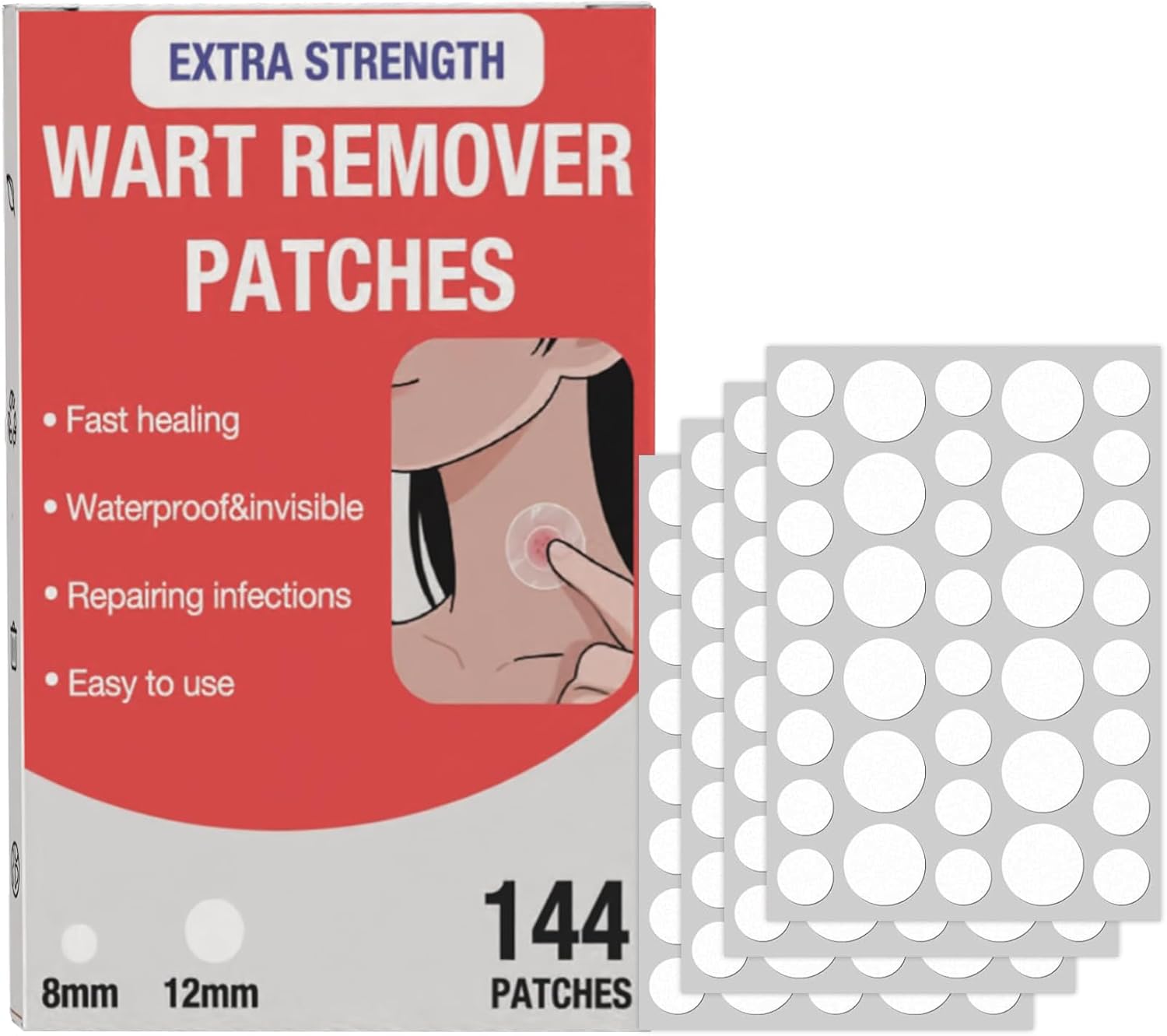 HSFIYAKJ Hydrocolloid Patches, 144 Pcs