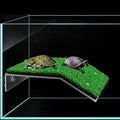 HIERYAN Turtle Basking Platform, Tortoise Ramp Reptile Tank Ladder Resting Terrace, Tortoise Ramp Reptile Ladder Resting Terrace Fish Tank Aquarium Turtle Dock Floating Décor, Large