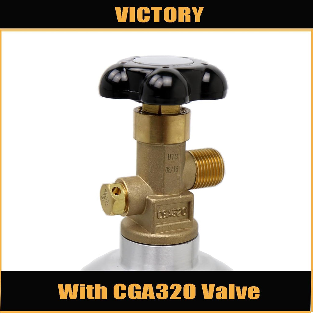 Victory 5lb CO2 Tank Aluminum Cylinder with CGA320 Valve