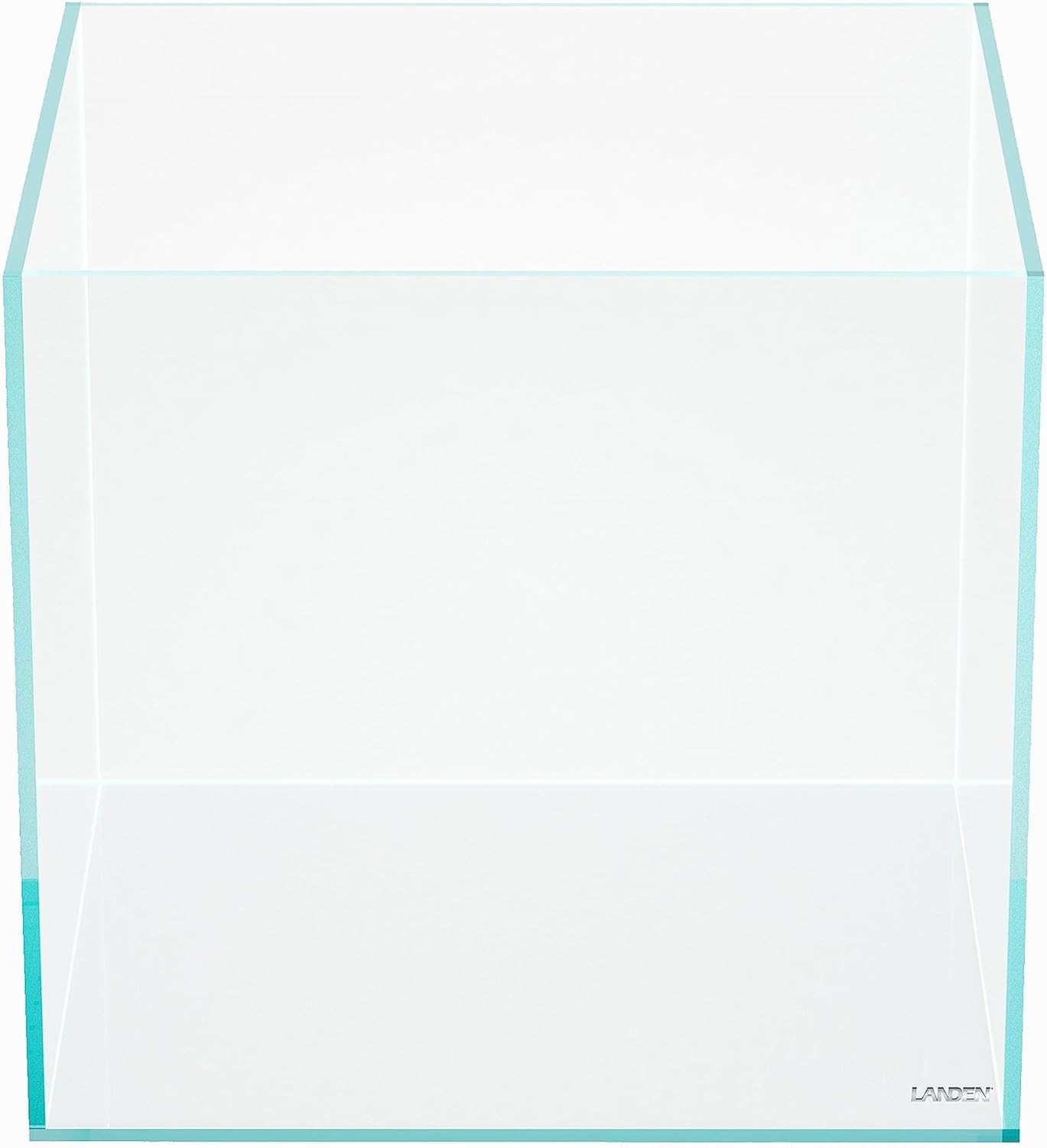 LANDEN 15.6 Gallon Cube Rimless Low Iron Aquarium Tank,15.7" L × 15.7" W × 15.7" H (40cm x 40cm x 40cm) 6mm Thickness with Nano Foam Leveling Mat Included