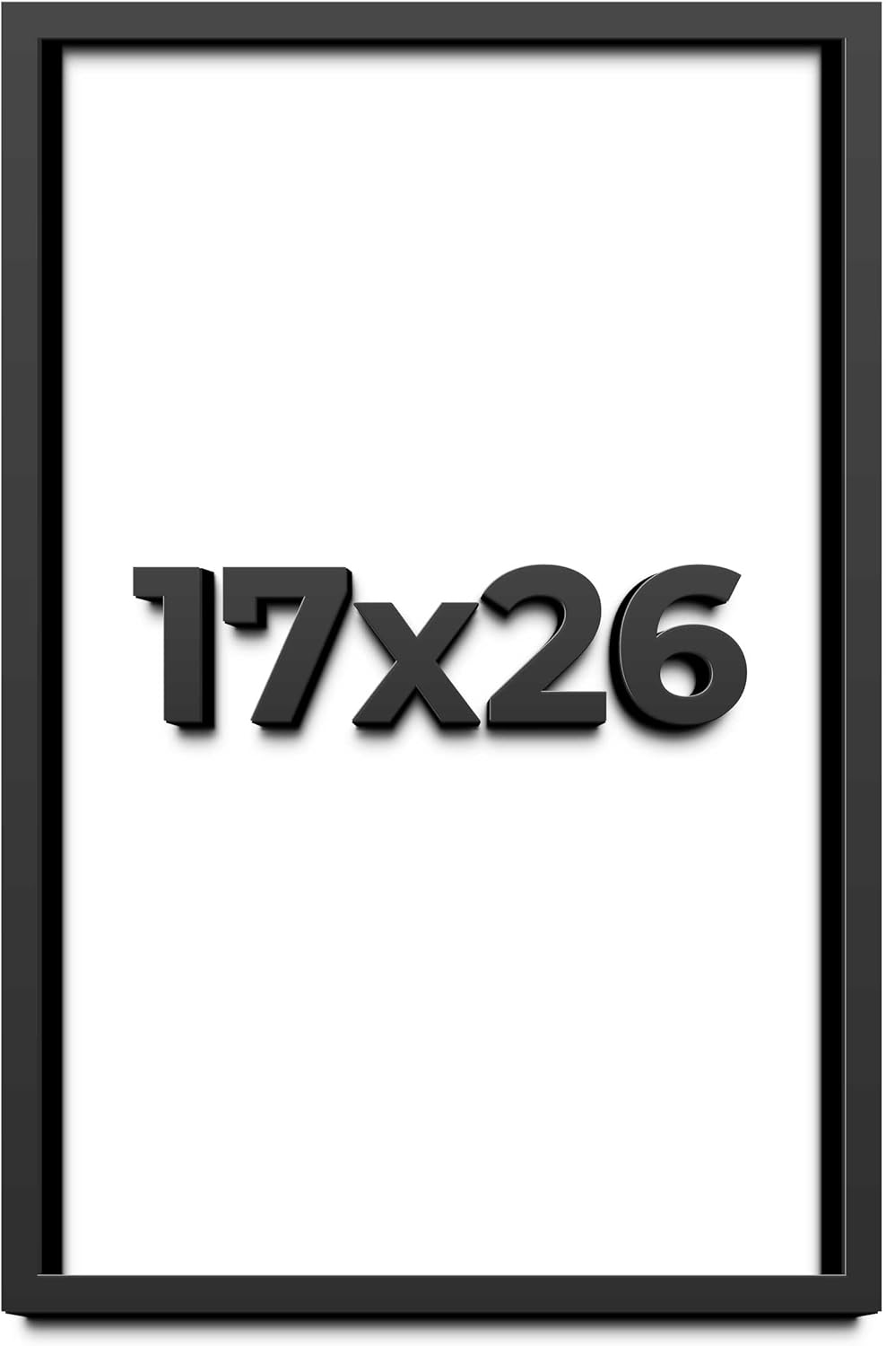 17x26 Shadow Box Frame Black | 1 Inch Deep Solid Wood Shadowbox Display Frame | UV Resistant Acrylic Plexiglass, Acid Free Backing, and Hanging Hardware | Dugan Picture Frame Style