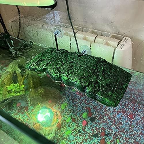 Minidiva Turtle Floating Platform, Floating Turtle Dock Rectangular Turtle Dock Polyurethane Foam Aquarium Floating Decorative Deck Climbing Brazilian Turtle (Large)
