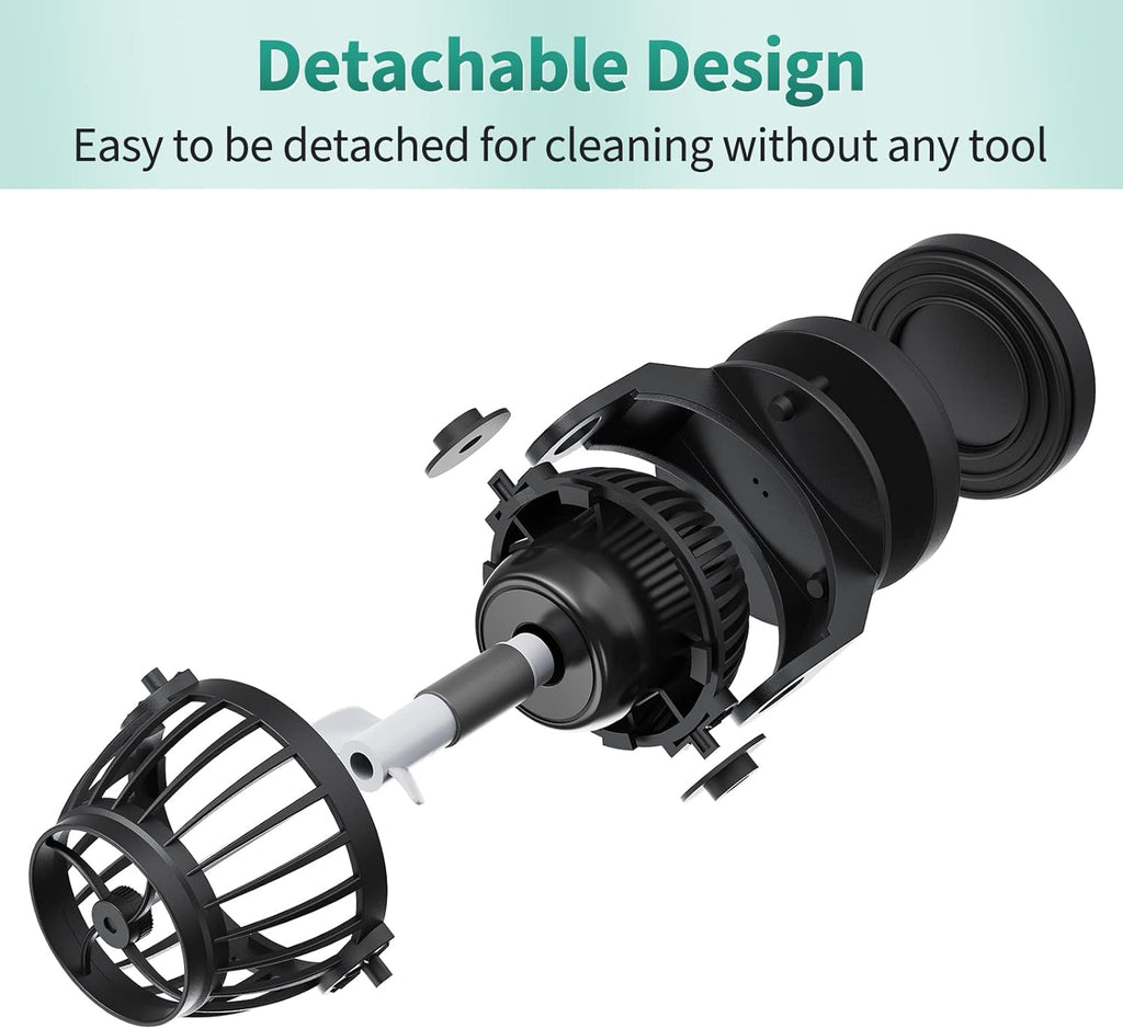 Uniclife Aquarium Wave Maker for 30-60 Gallon Fish Tanks 1058 GPH Adjustable Circulation Pump with Controller and Strong Magnetic Suction Base Submersible Power Head for Fresh and Salty Water