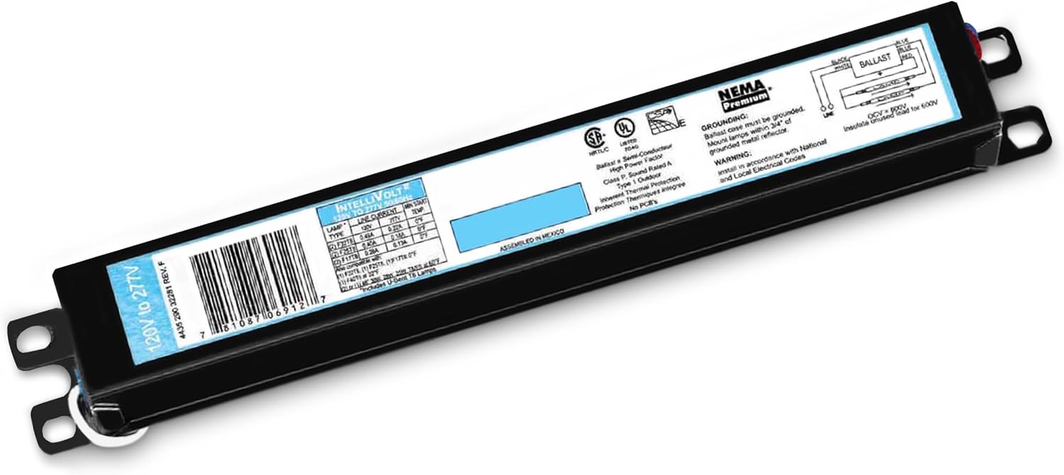 OHLECTRIC Replacement for ICN1P32-SC 1 Lamp - T8 Fluorescent Ballast, Electronic Ballast Replacement 120-277 Volt, Instant Start - Standard and Energy Efficient Ballasts - UL Approved