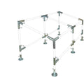 6-Leg Single Sided Slope Canopy Lean-to Awning Sloping Carport Fittings Set for EMT Pipes (Choose Pipe Size) (Connects 1-3/8" Pipes)