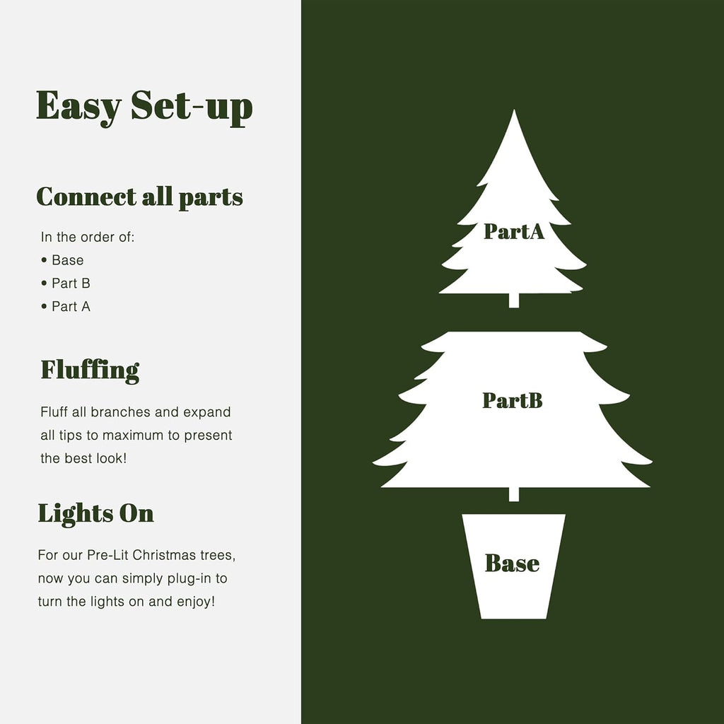 LuxenHome 4FT Small Christmas Tree, Prelit Slim Potted Christmas Trees with 100 Warm White LED Lights, Realistic Fir Tree with Rustic Wood Barrel Planter for Entrance, Hallway Holiday Decorations