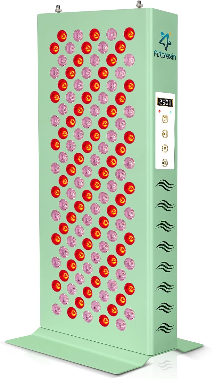 Red Light Therapy for Body Face, 600W 120pcs LED Red Light 660nm & Infrared Light 850nm Red Light Therapy Panel Device Lamp for Skin Beauty & Anti-Aging with Controller