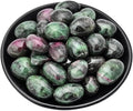 Ruby Zoisite Healing Crystal Stone Set - Natural & Polished Stones for Healing, Meditation, Reiki, Chakra, Crafting & Decoration (0.6 inches)