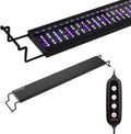 GLOWRIUM Aquarium Light, LED Freshwater Fish Tank Light with Timer, Full Spectrum Planted Aquarium Grow Lights with Daylight/Moonlight Mode, Brightness Adjustable, Auto On/Off (17-23 in)