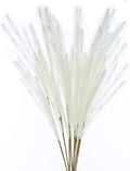 UiiziC Faux Pampas Grass 8 PCS 30"/76cm Dried Fluffy Artificial Flowers Ascendant Grass for Vase Fillers Wedding Party Bouquets Home Hotel Centerpieces Decor (White)