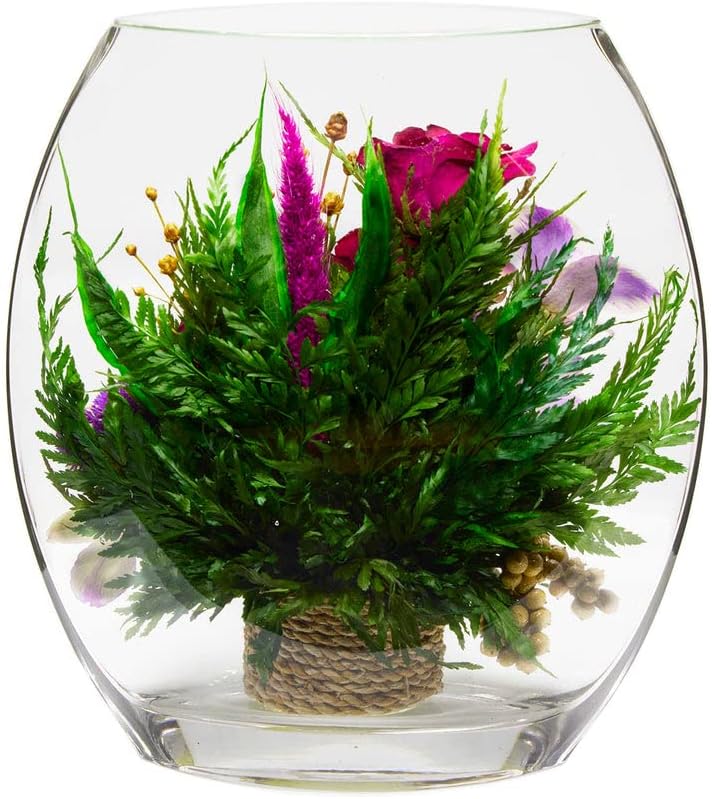 Luxury Orchid Arrangement | Preserved Orchids in Glass Vase | Long-Lasting Flowers for Anniversary, Wedding, or Corporate Gifts