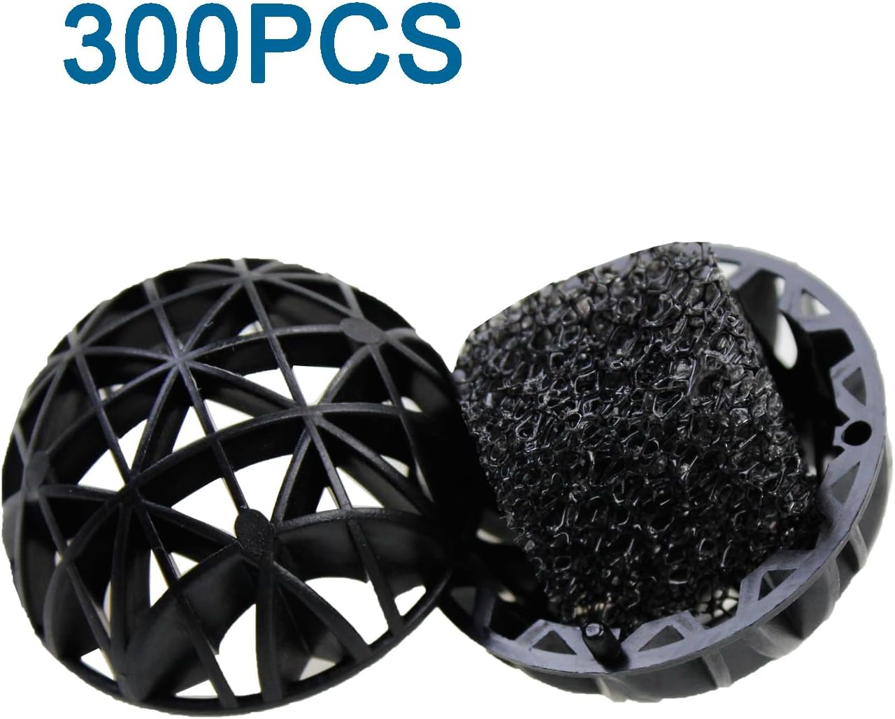 AQUANEAT 1.4" Large Bio Balls for Pond Filter Koi Pond Aquarium Fish Tank Sump Filter Media with Free Media Bag 300pcs