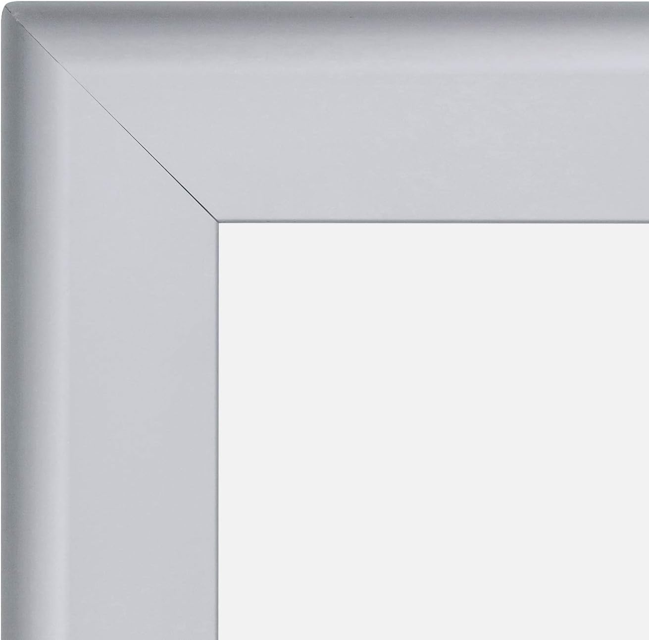 SnapeZo Silver 36x37 Poster Frame, 1.7" Aluminum Profile, Front-Loading Snap Frame, Wall Mounting, Wide Series