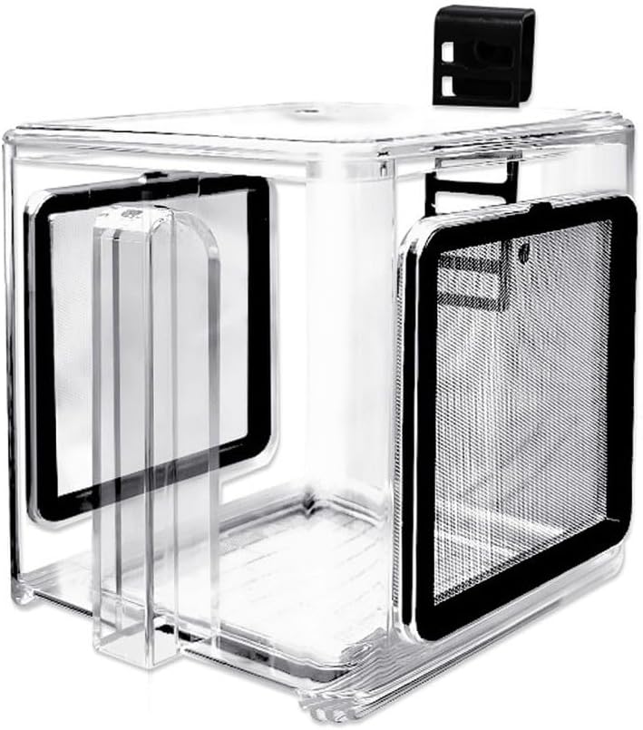 Fish Breeding Box, Acrylic Fish Isolation Box Hanging Aquarium Hatchery Tank for Freshwater Seawater Fish Tank Aquarium