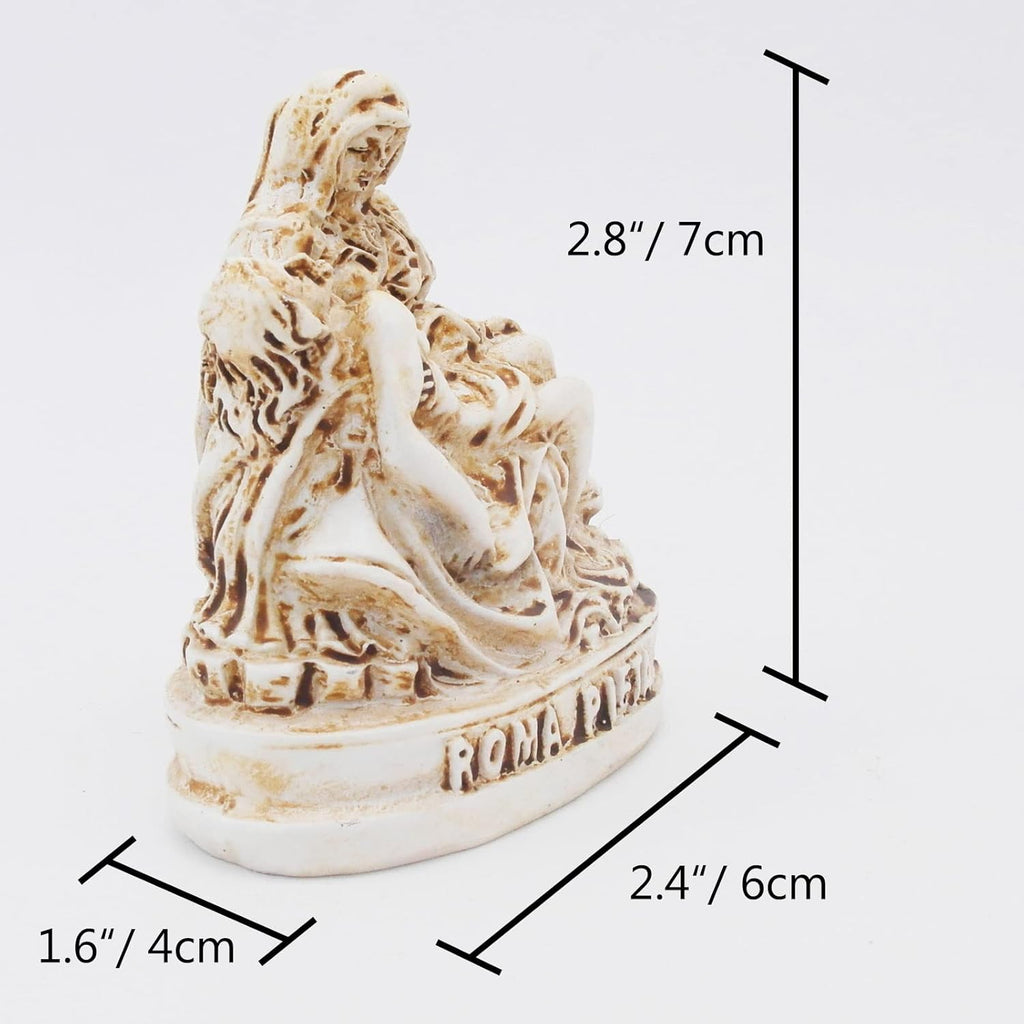 The Pity/La Pieta Sculpture Fish Tank Decorations Decor Statues Figurine Sculpture Ancient Roman Reptile Turtle Lizard Spider Tanks Terrarium Building Church Décor Ornament Pet
