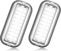 BASIKER BS1 Marine LED Boat Light (2x1200LM 27LED), 10-36V, 316 Stainless Steel, IP68, Air or Underwater, Surface Mount Designed for Cruise Ships, Yachts, Boats, Sailboat, Pontoon, Transom (White)
