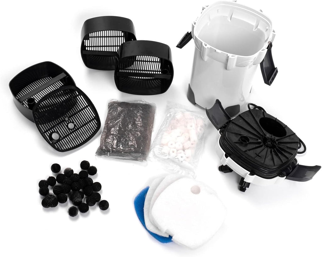 SunSun HW-302 3-Stage 265GPH External Canister Filter with Media Kits
