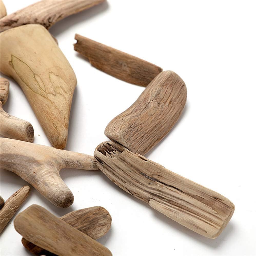 20 Pcs Natural Driftwood Pieces Branch Slices Craft Sticks Beach Decor for for DIY, Craft Sticks, Craft Supplies