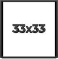 33x33 Shadow Box Frame Black | 1 Inch Deep Solid Wood Shadowbox Display Frame | UV Resistant Acrylic Plexiglass, Acid Free Backing, and Hanging Hardware | Dugan Picture Frame Style