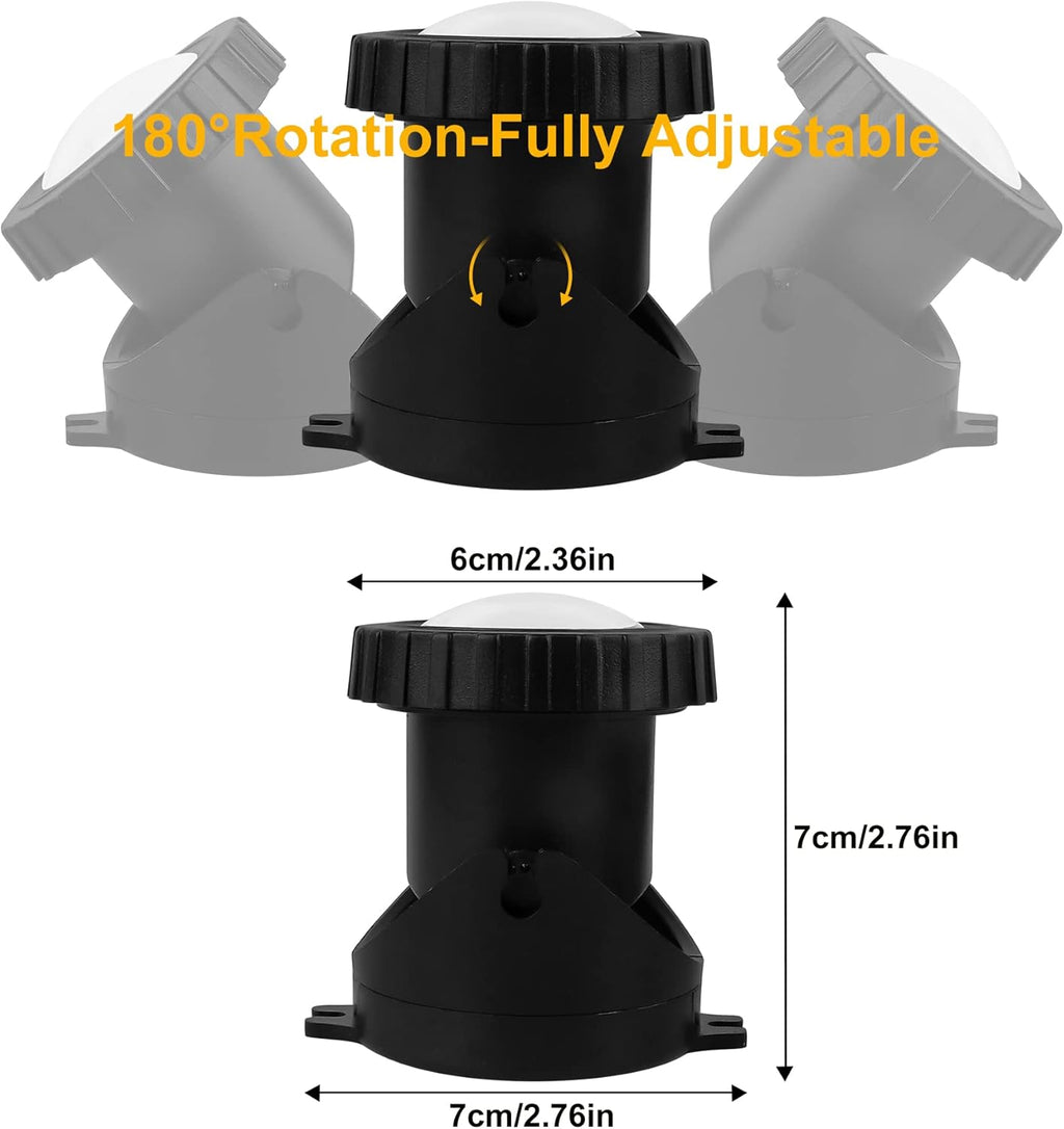 RGB Pond Lights with Timer, LED Underwater Submersible Colorful Landscape Spotlights, 98ft Remote Control IP68 Waterproof Fountain Lights for Fish Aquarium Tank Garden Yard Pool (Set of 3)