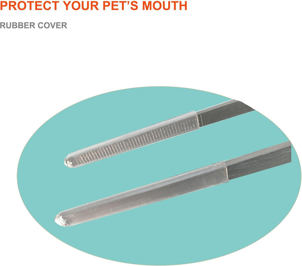 Extra Long Tweezers with Rubber Cover Tips, Fecsam Feeding Tongs - 2 Pack/18.9 inch Aquarium Stainless Steel Large Aquascape Tools for Fish Tank, Terrarium，Aquascaping, Reptile, Bearded Dragon