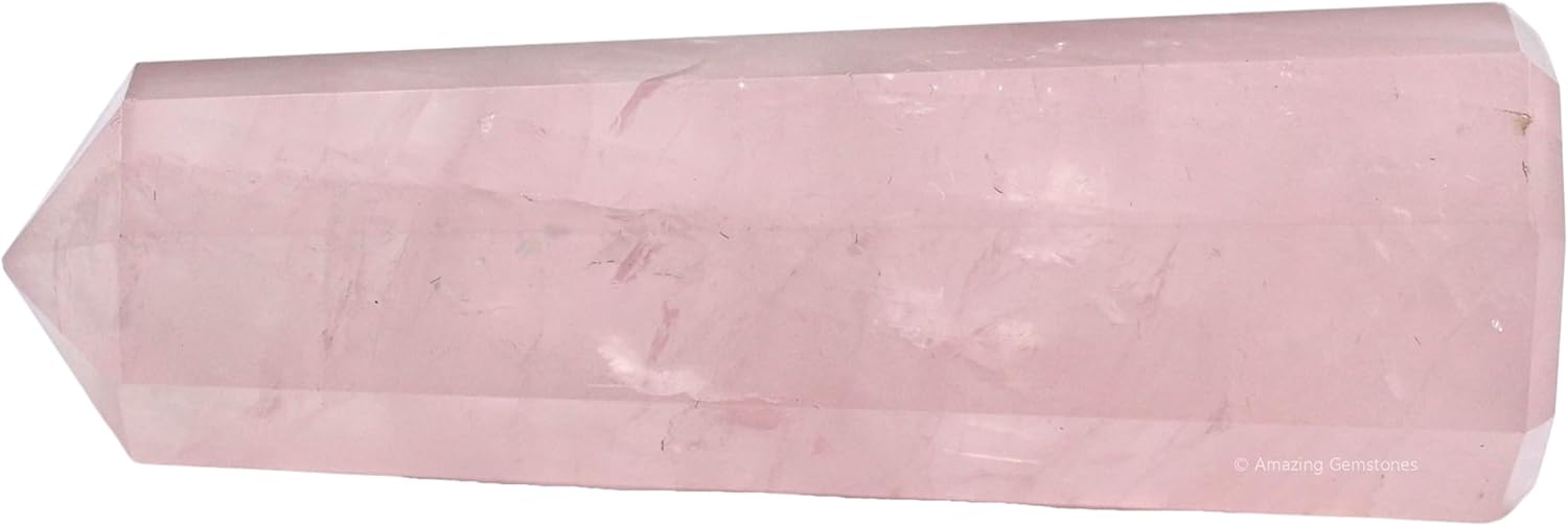 Amazing Gemstone Star Rose Quartz Crystal Towers - Natural Healing Crystal Point Obelisk for Reiki Healing and Crystal Grid (2" to 3" Inch)