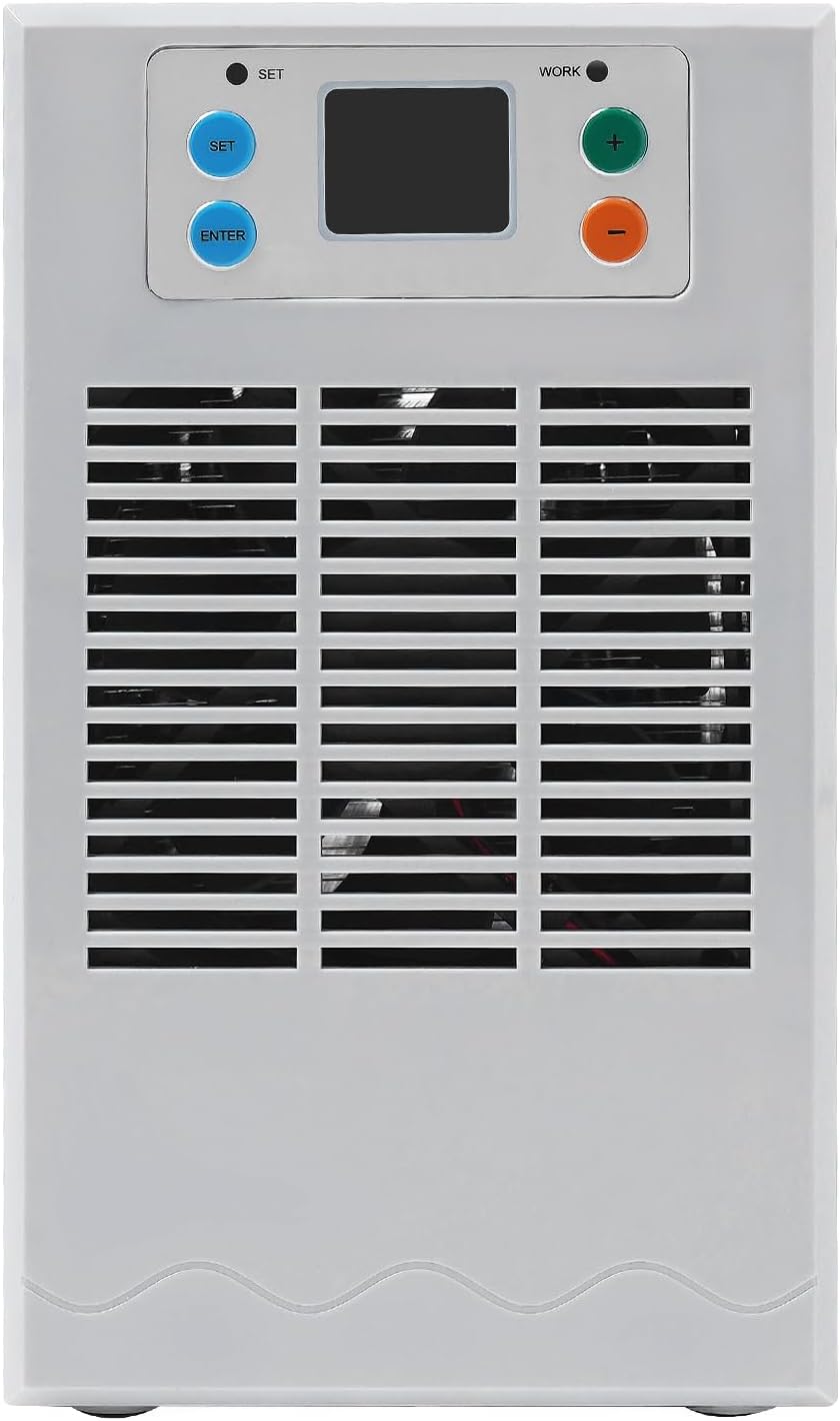 Aquarium Chiller 1/8HP 7.93Gal 30L Fish Tank Water Cooler, Quiet Hydroponic Water Chiller Cooling System with LED Display, Water Pump for Axolotl Coral Jellyfish, Seawater & Fresh Water