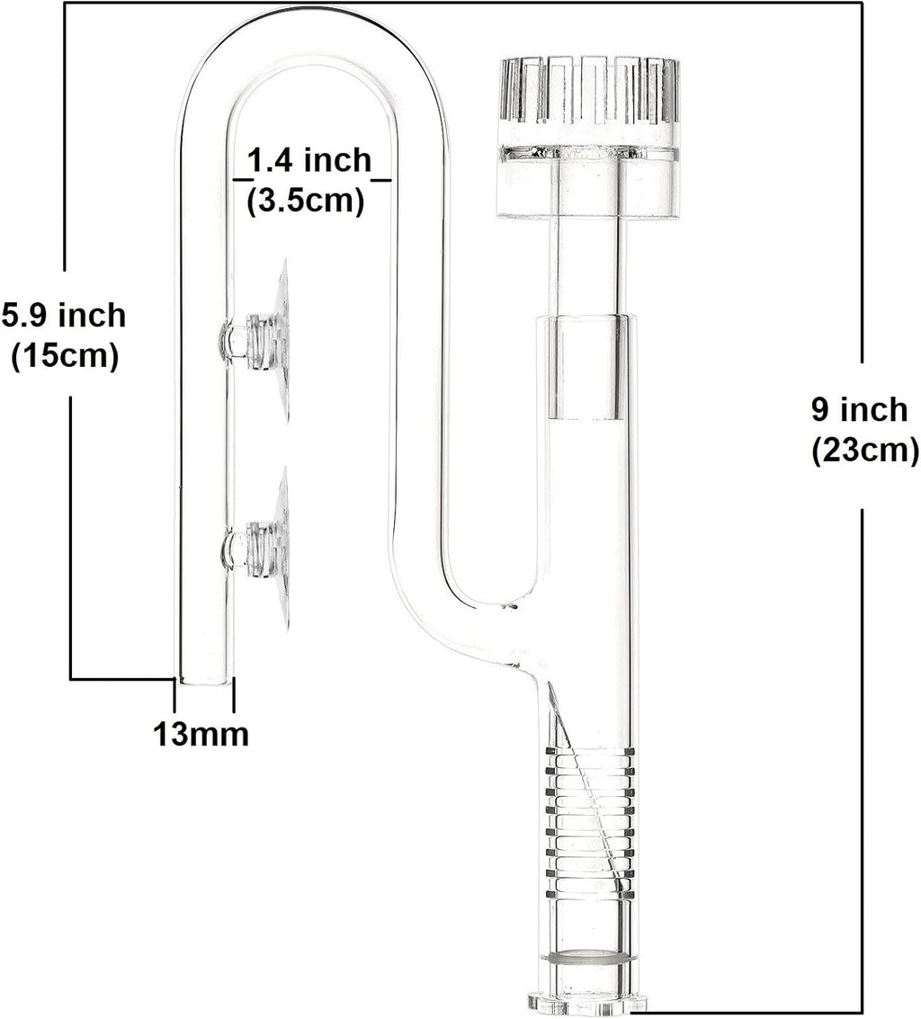 Mini Lily Pipe Inflow with Surface Skimmer for Nano Aquarium (13mm for 12/16mm (1/2'' i.d.) tubing)