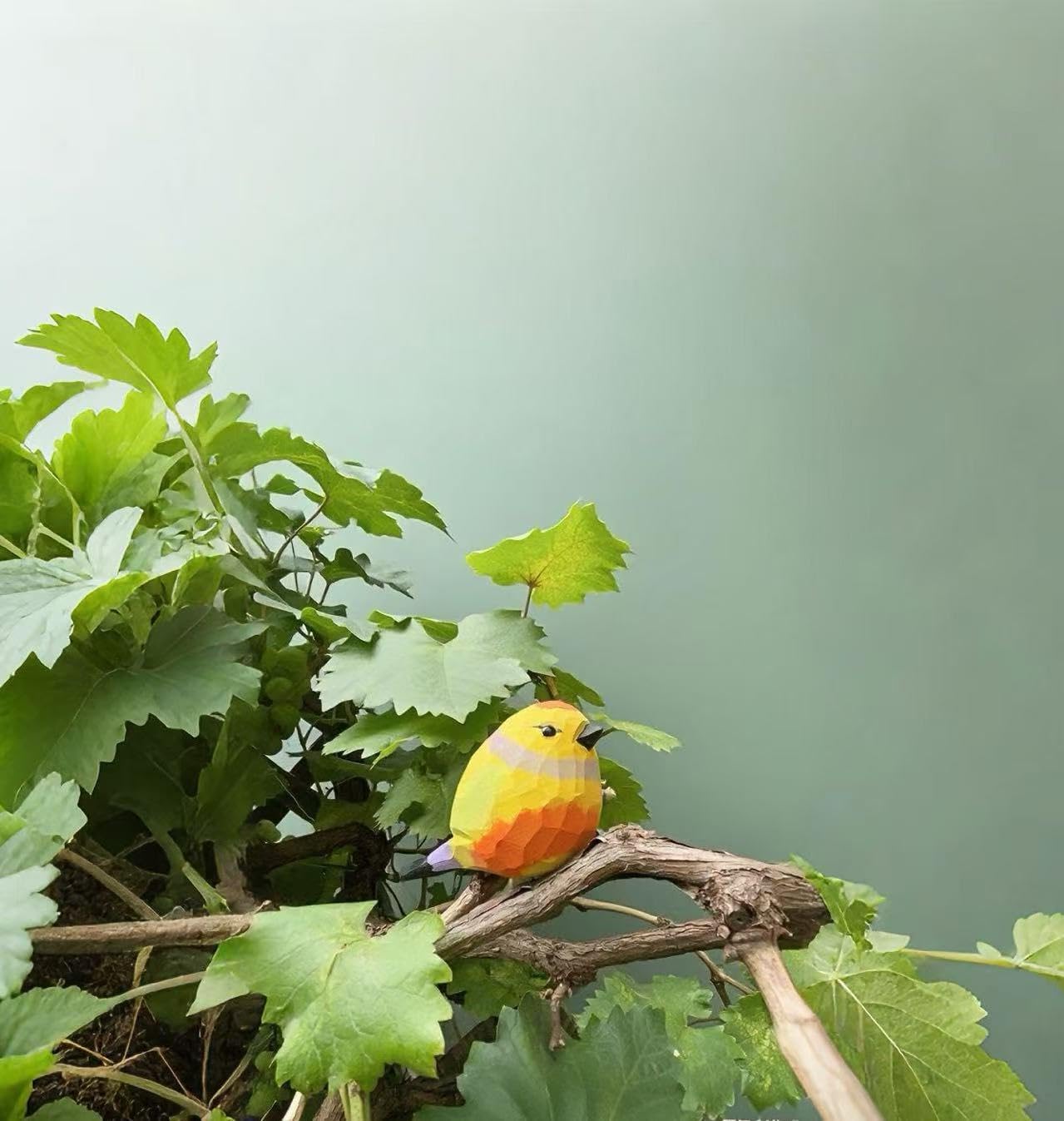 Small Handmade Leiothrix Figurines, Wooden Lovebird Sculpture Craft Set, Cute Colorful Bird Statues Home Home & Office Decor Art Collection, Ideal Gifts for Bird Lovers