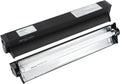 REPTI ZOO 8W Reptile T5 HO UVB Lighting Combo Kit, Light Fixture Reptile Terrarium Hood, with Detachable Curved Reflector and 1pc Desert 10.0 UVB T5 Lamp, ETL certificated