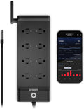 AC Infinity Outlet AI+, Environment Controller, Smart WiFi Power Strip, Dual-Zone Temperature Humidity, Individual Control 8 Plugs, AI Targeting, Thermostat Greenhouse Aquarium Terrarium Home, 1800W