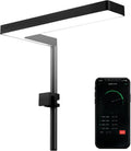 ONF Flat Nano+ 15W Full Spectrum Aquarium Light, Up to 20 Level Dimmable APP Controlled Light, IP54 Waterproof Light, Suitable for 2-9 Gallon Rimless Fish Tanks, Terrariums, & Potted Plants, Black