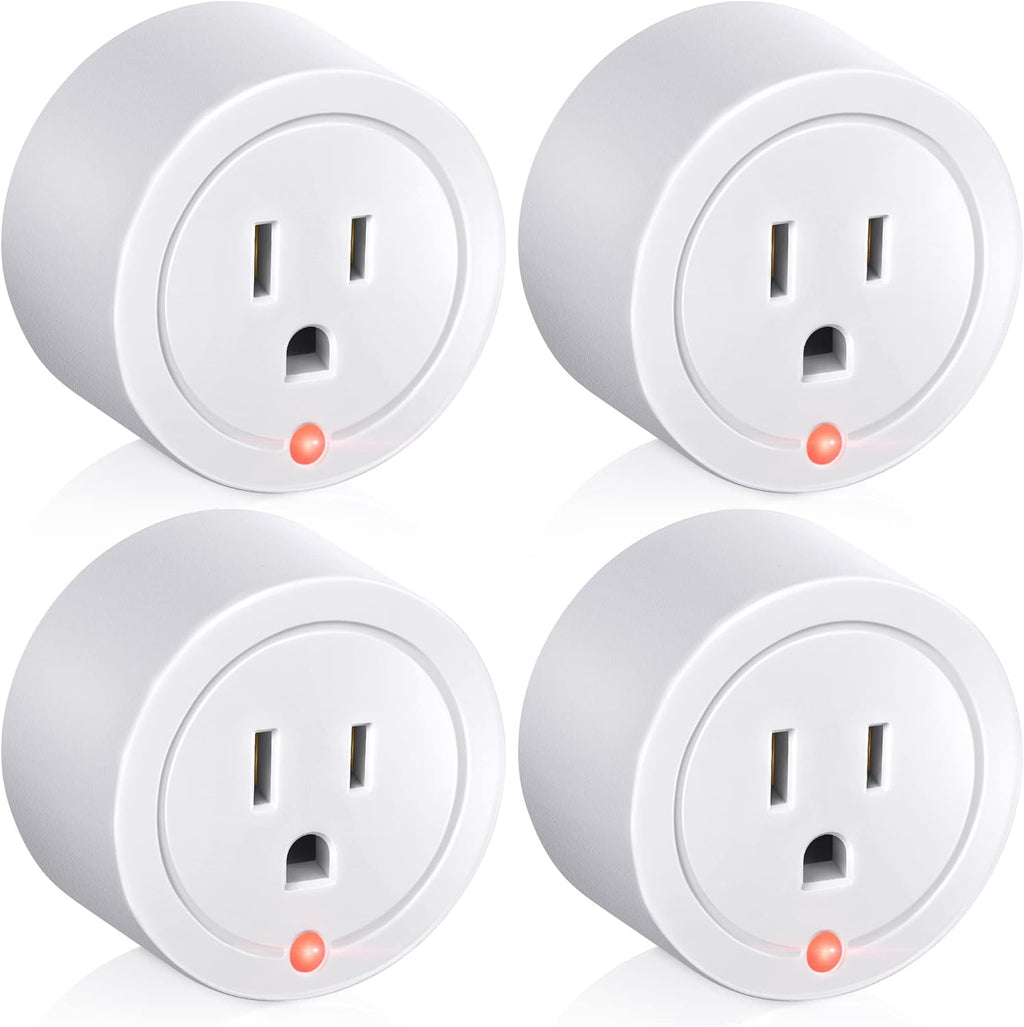 4 Pieces Thermostatically Controlled Outlet, On at 32°F/Off at 50 °F Thermostat Plug Outlet for Winter Chicken Water Coop Heater, Temperature Controllers for Bird Bath Deicer Outdoor