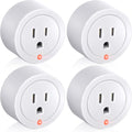 4 Pieces Thermostatically Controlled Outlet, On at 32°F/Off at 50 °F Thermostat Plug Outlet for Winter Chicken Water Coop Heater, Temperature Controllers for Bird Bath Deicer Outdoor