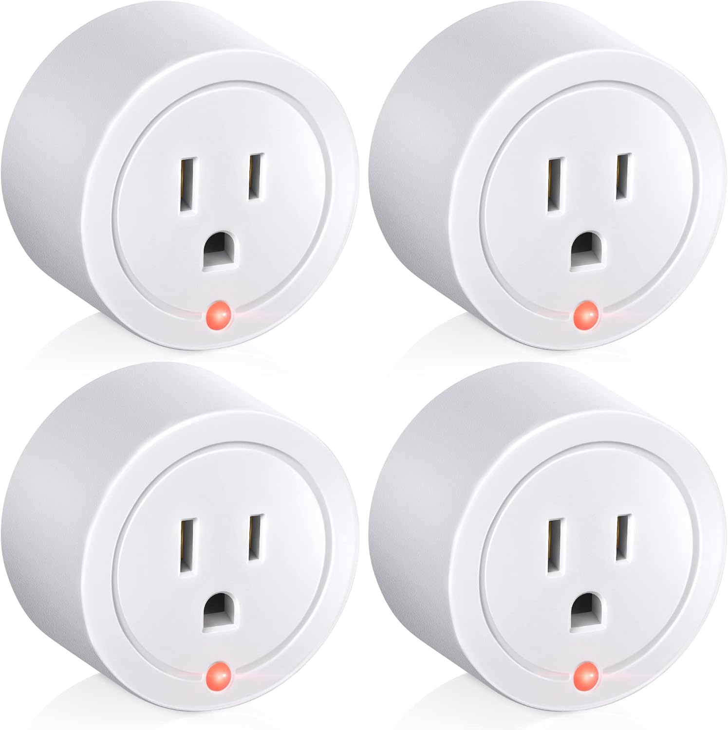 4 Pieces Thermostatically Controlled Outlet, On at 32°F/Off at 50 °F Thermostat Plug Outlet for Winter Chicken Water Coop Heater, Temperature Controllers for Bird Bath Deicer Outdoor