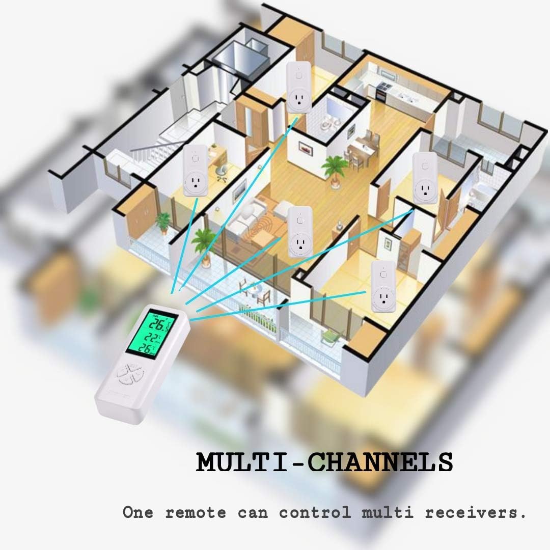 DIGITEN Wireless Temperature Controller, Remote Control Detect Temp, Digital Remote Thermostat, Plug-in Thermostat Outlet