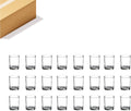 WGVI 24 Pcs Clear Glass Cylinder Tea Light Votive Candle Holder, Width 2", Height 2.4", Small Candleholders, Shot Glass, Tabletop Event Décor