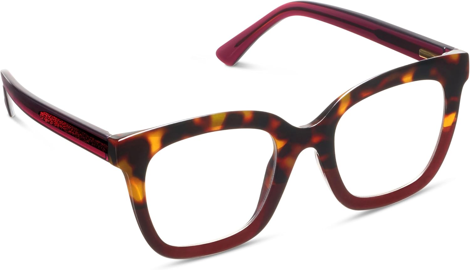 Peepers by PeeperSpecs Oprah's Favorite Things Women's Fanfare Square Blue Light Blocking Reading Glasses