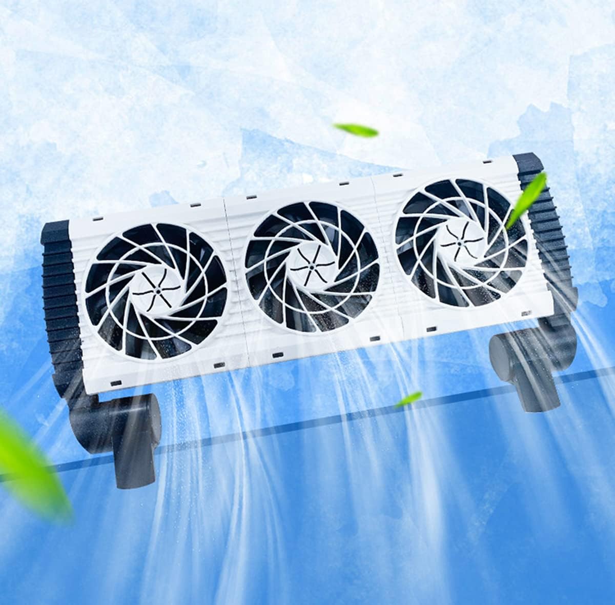 LONDAFISH Aquarium Chillers Aquarium Fan Fish Tank Cooling Fan System for Salt Fresh Water