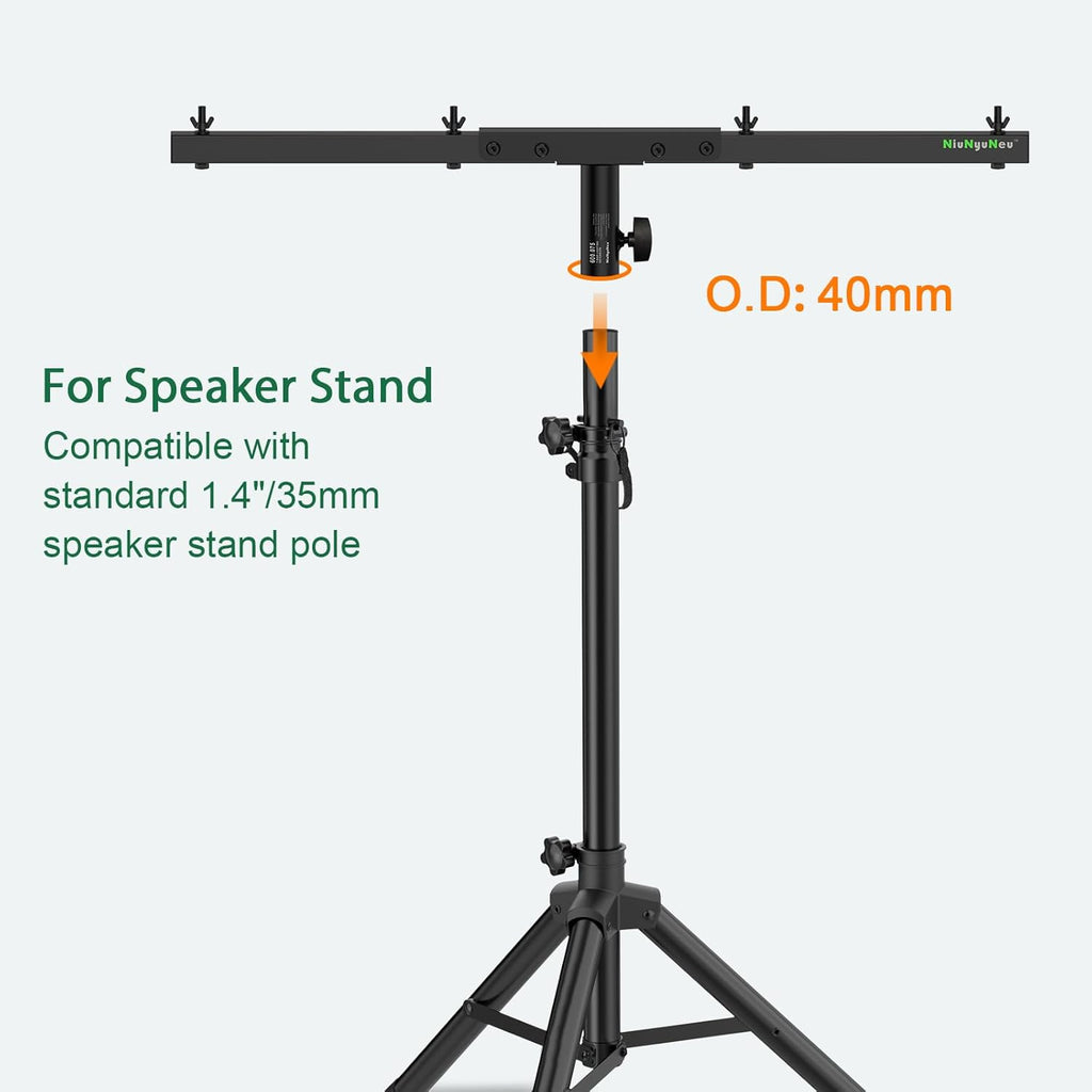 DJ Lighting Bar Extension Cross Bar Mount for Tripod Speaker Stand, Set of 2