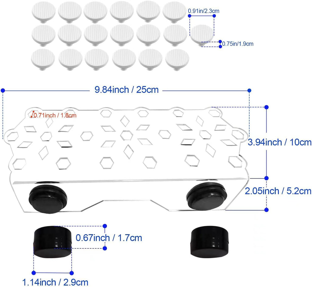 Coral frag Magnetic Holder Set with 19 Coral frag Plug Ceramic Bases