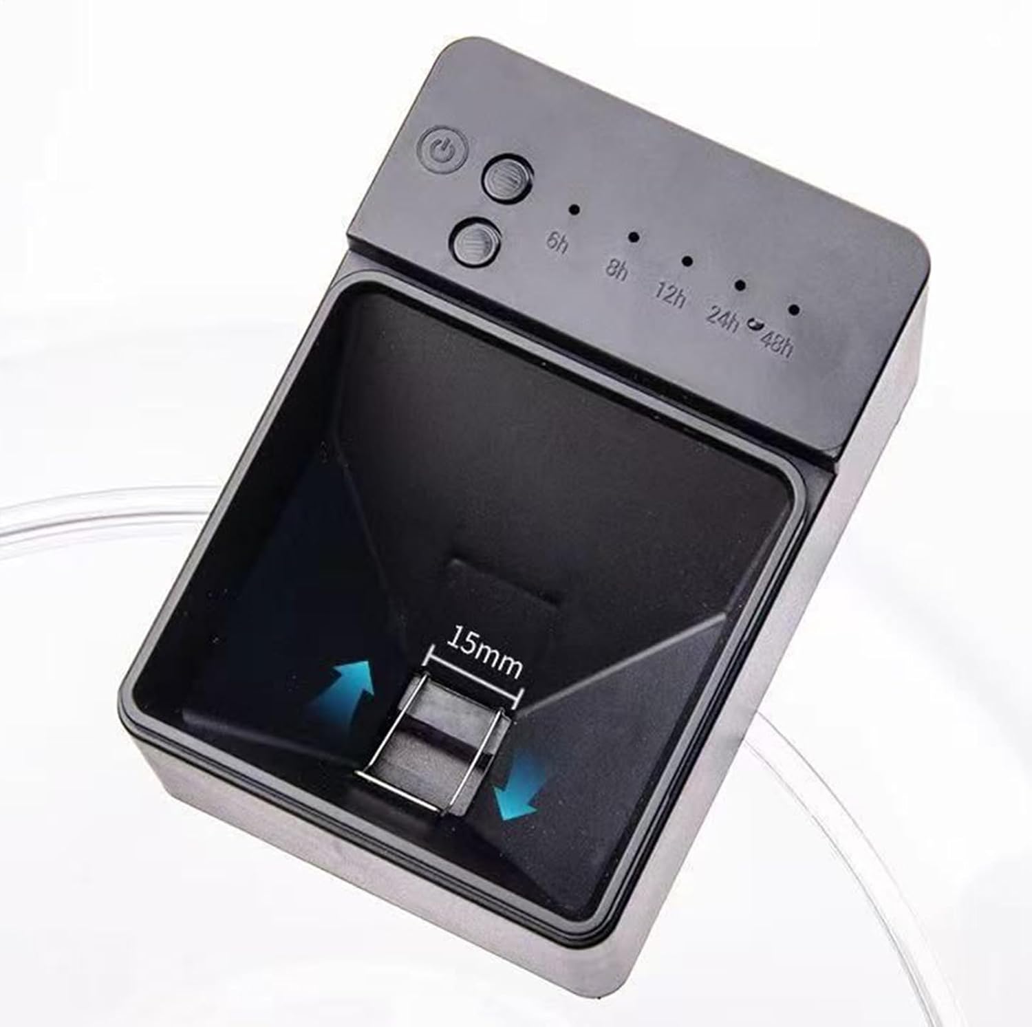 Smart Fish Feeder, Adjustable Auto Dispenser, Compact Aquarium Timer Feature, ABS Waterproof Model Detail, Pet Feeding Accessory for Tank Pond Setup, for Home Turtle Betta Shrimp Feeding Note