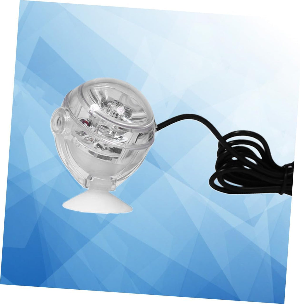 YARNOW Submersible LED Aquarium Spotlight with Convex Lens and Durable Silicone Suction Cup Decorative Fish Tank Light for Vessels Ponds Pools US Plug Multi-Color Changing