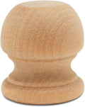 Wood Finials, 1-1/8 Inch Tall with 1/2 Inch Hole, Unfinished Wood Finials for 1/2 Inch Dowel Rods, Wood Dowel Caps for Crafts and DIY, Pack of 500 by Woodpeckers