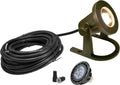 COLOER Brass Underwater Lights(Bronze) with LED MR16 Bulb 12V Low Voltage Fountain Lights IP68 Waterproof Copper Outdoor Landscape Lighting for Swimming Pool Ponds or Outside Water as Spotlight