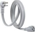 KUNCAN Appliance Power Extension Cord - 3 Prong Flat Wire SPT-3 14 AWG Heavy Duty Male to Female Extender Low Profile Grounded Cable for Major AC Unit, Air Conditioner, Refrigerator (6 Feet)